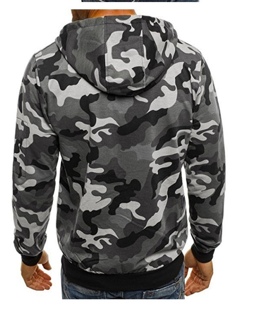 Camouflage Cardigan Hoodies for Women - Camo Zip Up Hoodie Jacket with Pocket