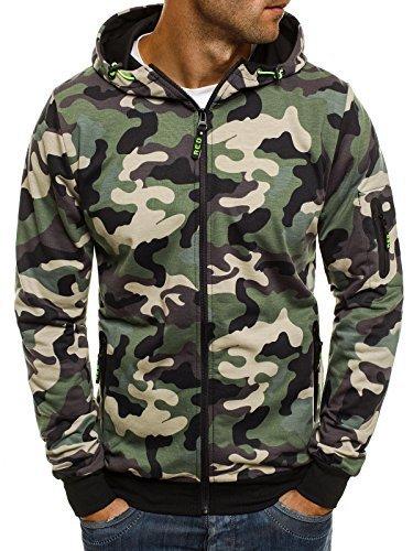 Camouflage Cardigan Hoodies for Women - Camo Zip Up Hoodie Jacket with Pocket