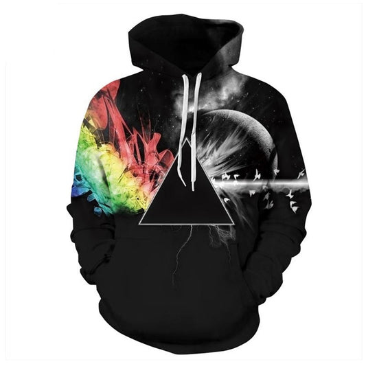 3D Printed Hoodie - Galaxy Space Sweatshirt | Unique Graphic Pullover for Men & Women