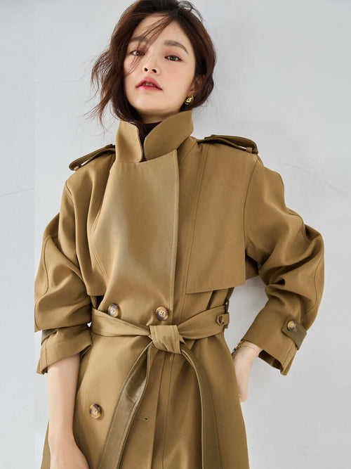 Casual Elegant Short Trench Coat For Women | Stylish Women Trench Coat