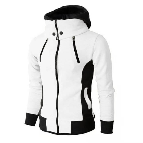 Casual Zip Up Hooded Sweatshirt For Men | Fake Two Piece Style Hoodie
