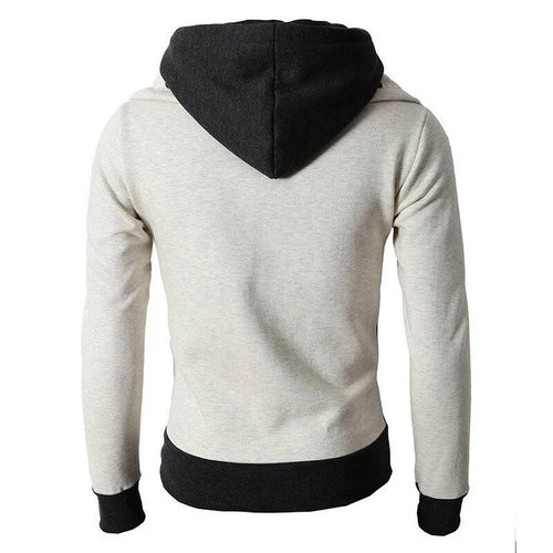 Casual Zip Up Hooded Sweatshirt For Men | Fake Two Piece Style Hoodie