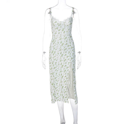 Lace Floral Print Maxi Dress For Women | Sexy Summer Dress Women