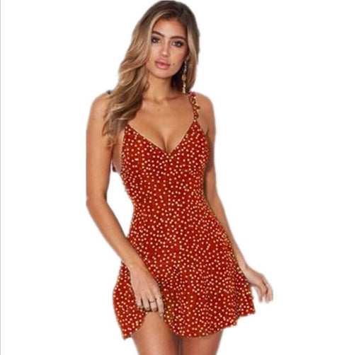 Lightweight Polka Dot Dress For Hot Humid Weather | Summer Beach Dress