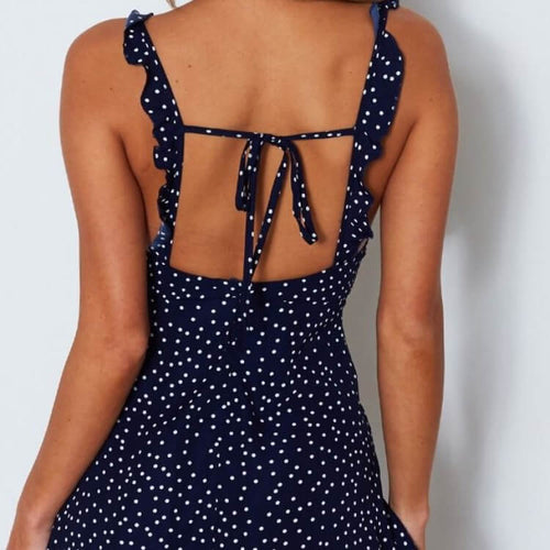 Lightweight Polka Dot Dress For Hot Humid Weather | Summer Beach Dress