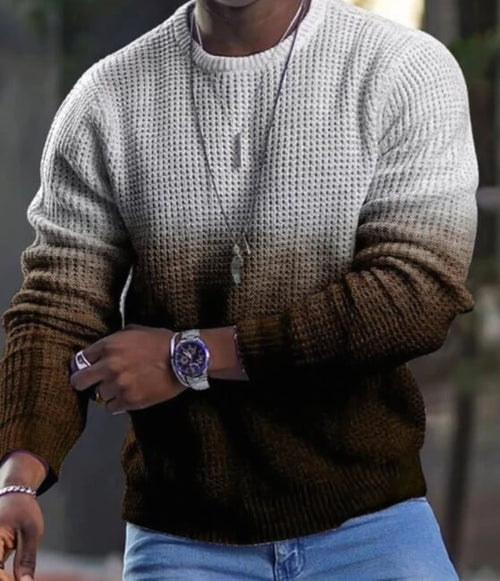 Men 3D Printed Pullover Long Sleeve T-Shirt | Fashion Pullover Shirt
