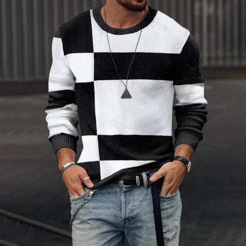 Men 3D Printed Pullover Long Sleeve T-Shirt | Fashion Pullover Shirt
