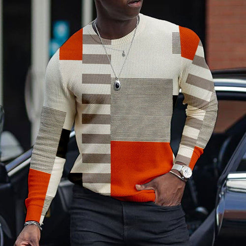 Men 3D Printed Pullover Long Sleeve T-Shirt | Fashion Pullover Shirt