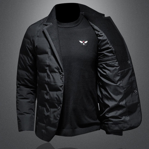 Men Heavy Duty Winter Down Jacket | Thick Warm Down Jacket For Men