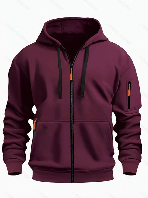 Men’s Stylish Zip Up Hoodie Casual Wear | Sports Hooded Cardigan Men