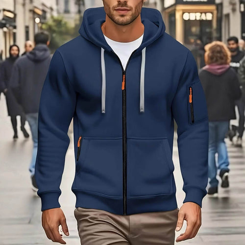 Men’s Stylish Zip Up Hoodie Casual Wear | Sports Hooded Cardigan Men