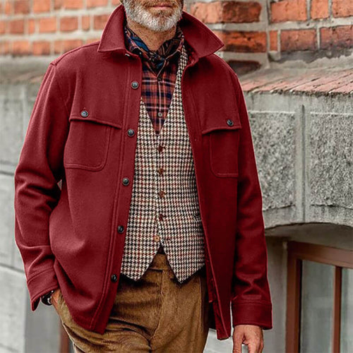 Slim Fit Single-Breasted Men’s Blazer | European Style Men’s Jacket