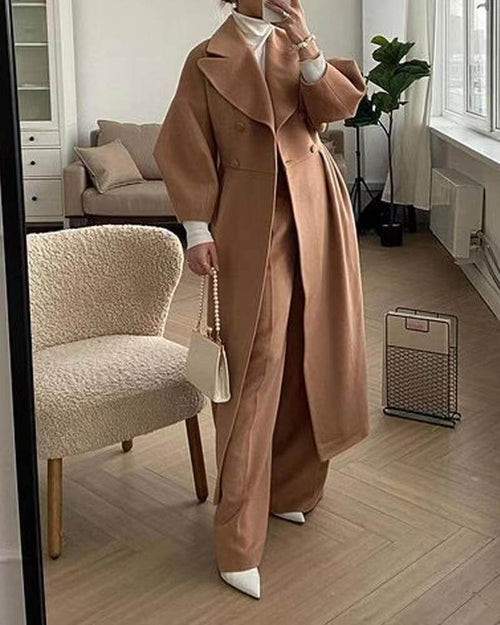 Vintage Court Lantern Sleeve Jacket Women | Large Lapel Jacket
