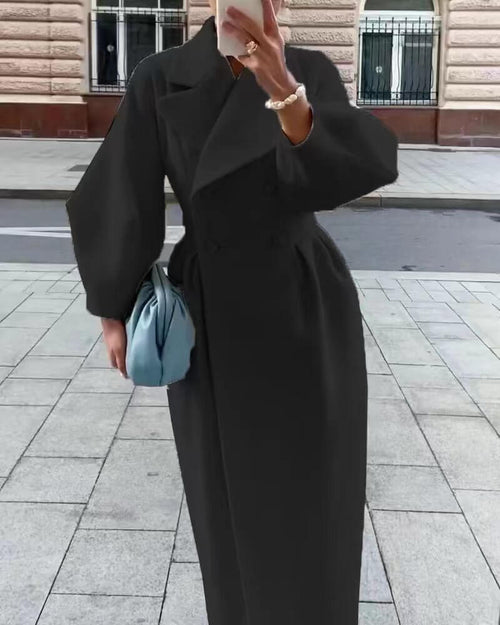 Vintage Court Lantern Sleeve Jacket Women | Large Lapel Jacket
